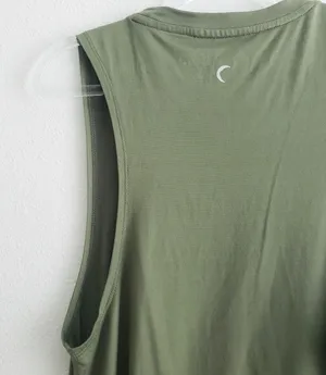 Zyia Active Olive Sleeveless Kettle Moon Muscle Tank Top thumbnail 5