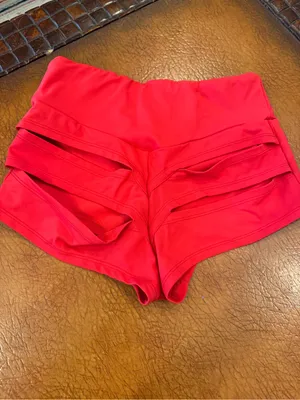 Brand unknown red spandex! Size small! thumbnail 2