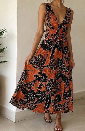 Indulge Maxi Dress Size S Vacation Resort thumbnail 1