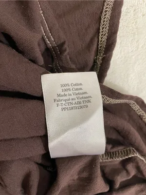 Everlane Sleeveless Tank Top 100% Cotton in Brown Size S thumbnail 7