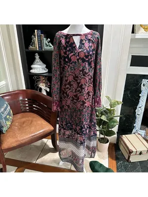 Cabi 3675 Festive Maxi Dress Size M thumbnail 3