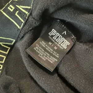 PINK by Victoria’s Secret Black Lounge Sweatpants Joggers‎ With Dog Logo thumbnail 4