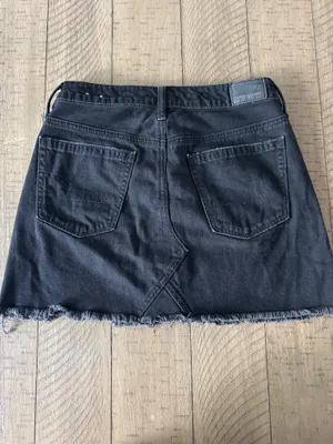 American Eagle Black Denim mini skirt  thumbnail 2