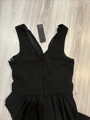 Lulu's Elegant Black V-Neck Maxi Dress with Front Slit thumbnail 8
