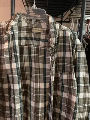 Green and Brown Flannel Size M thumbnail 2