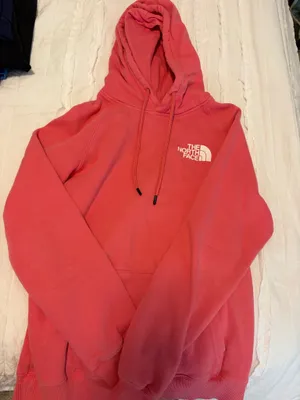 Pink women’s north face hoodie thumbnail 1