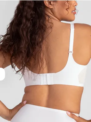 Honeylove White Lace Astral Crossover Lace Bra Original XL thumbnail 3