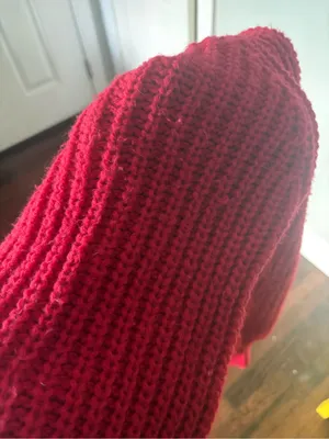 Amazon red button down sweater thumbnail 6