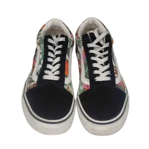 Vans floral Black White Skate Shoes Size US 7 thumbnail 2