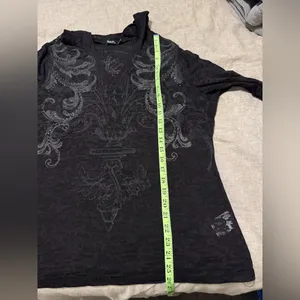 Seven7 See-Through Hooded Graphic Top thumbnail 8