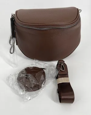 Brown Crossbody Saddle Bag‎ with Coin Pouch - Women thumbnail 1