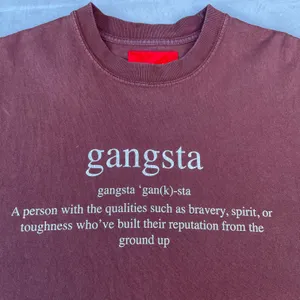 Gangsta Definition Brown Graphic YG T-shirt thumbnail 4