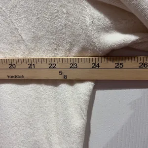MONROW Quarter Zip Pullover Sweatshirt Top Womens XL Cream Collar Terrycloth NWT thumbnail 5