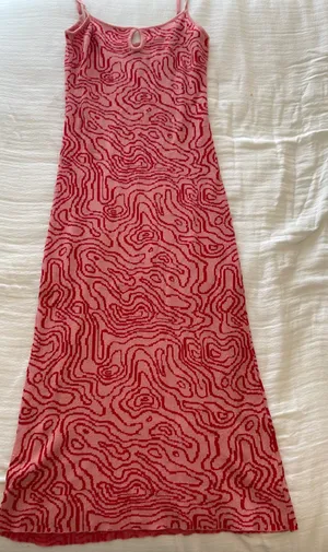 VICI Midi Pink And Red Printed Dress thumbnail 2