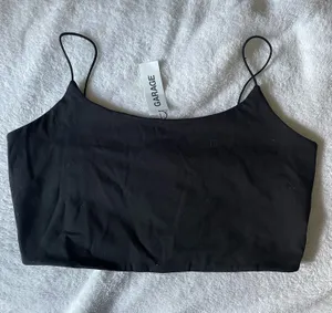 Garage Cropped Tank Top Black thumbnail 1