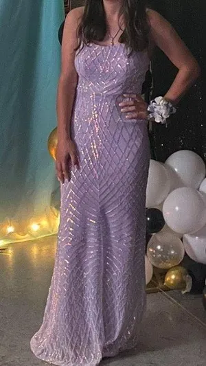 Lavender Prom Dress Size S petite thumbnail 1