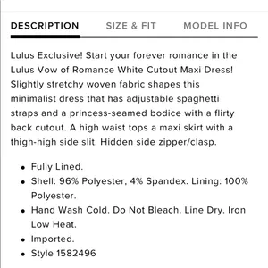 Lulu’s Vow of Romance White Cutout Maxi Dress thumbnail 6
