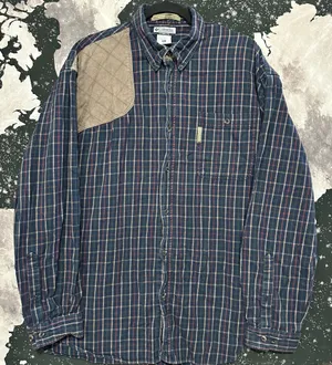 Columbia River Lodge Plaid Hunting Button Shirt thumbnail 1