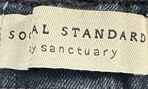 Social Standard by Sanctuary women's size 14, high rise crop straight, raw hem thumbnail 5