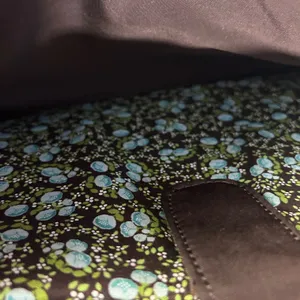 Vera Bradley Brown Quilted Briefcase Messenger Laptop Bag Floral‎ Lining thumbnail 11