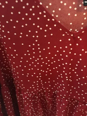 Emery Rose Red Polka Dot Babydoll Dress thumbnail 5