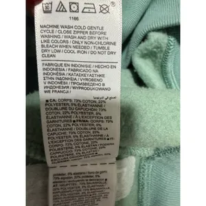 Athleta Forever Fleece Full Zip Cropped Hoodie Turquoise Women's Size Medium thumbnail 11