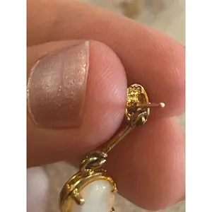 A271 1 inch 925 sterling silver gold tone thumbnail 8