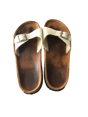 Birkenstock Madrid Single-Strap Sandals Relax White 38 Women's 7 thumbnail 4