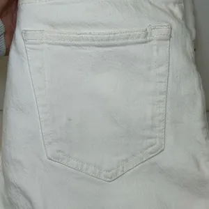 Abercrombie & Fitch Jeans The Ankle Straight Ultra High Rise White Denim 26 2 S thumbnail 6