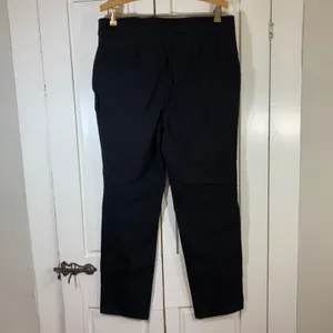 Counterparts Womens Black Sailor Button Pull On Straight Leg Pants Sz‎ L Coastal thumbnail 2