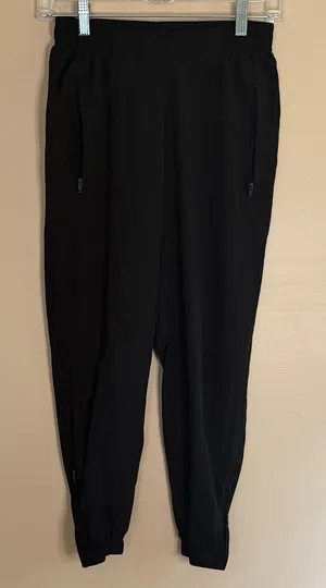 Black Lightweight Jogger Pants Size XS thumbnail 1
