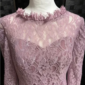 NWT JJ's House Lace Full Length Dress Womens 14 Wisteria Formal‎ Wedding Event thumbnail 12