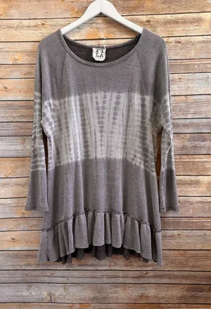 PPLA Clothing Mila Long Sleeve Tunic Top Size Medium thumbnail 1