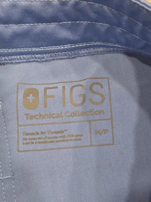Figs Technical Collection Jogger Scrub Pants Blue M/P Drawstring Pockets Petite thumbnail 3