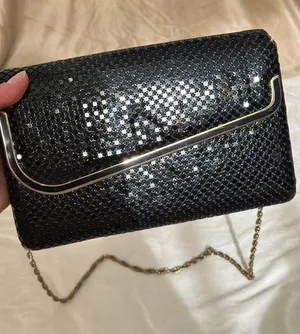 Vintage Black Metal Mesh Chainmail Evening Clutch Glam Purse Handbag Shoulderbag thumbnail 1