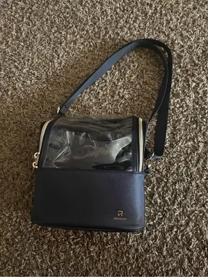 Reiavel Black Clear Top Cosmetic Crossbody Bag thumbnail 2