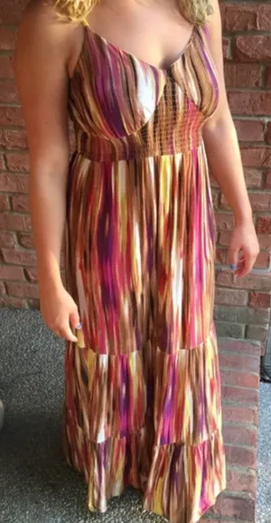 Miss Tina Knowles Tina Knowles Striped Sundress thumbnail 1