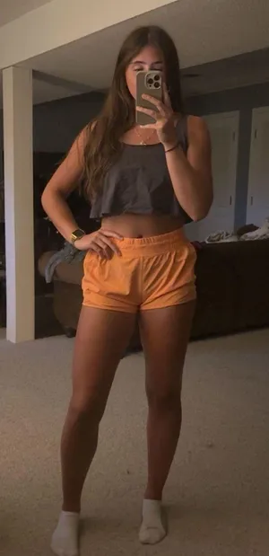 Mondetta Orange Athletic Shorts thumbnail 1
