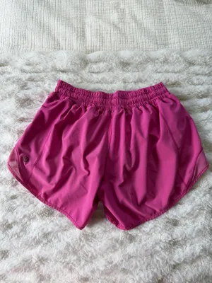 Lululemon Hotty Hot Shorts Sonic Pink 4” Low Rise Size 4 thumbnail 2