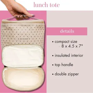 Kate Spade Beige Polka Dot Women's Lunchbox thumbnail 6