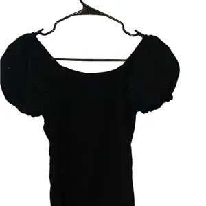 Art Class Black smocked eyelet puff sleeve milk maid Top cottagecore coquette thumbnail 2