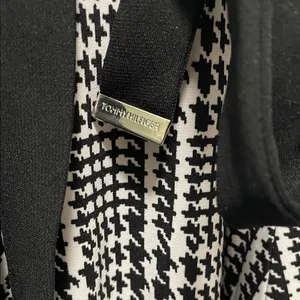 Tommy Hilfiger Black and White Plaid Long Sleeve Dress thumbnail 3