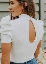 Puff Sleeve Body Suit Size M thumbnail 2