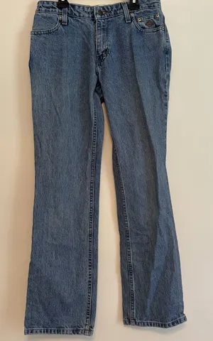 Harley Davidson Blue Denim Jeans 2‎ Regular Biker Casual Western motorcycle FLAW thumbnail 1
