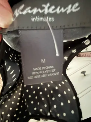 Polka Dot Tank Top Black Size M thumbnail 3
