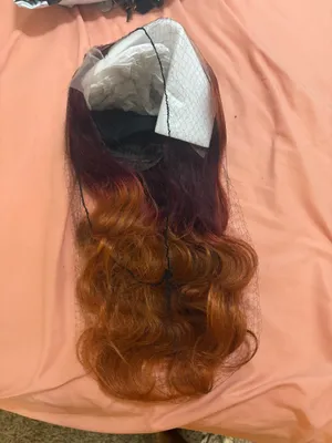 Ombré lace wig Brown Size undefined thumbnail 2