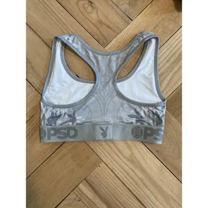New PSD x Playboy PB Neo Tribal Sports Bra Gray Size XL thumbnail 4