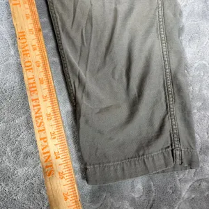 American Eagle Women 14 Olive Green Utility Cargo Pants High Rise Button Fly thumbnail 10