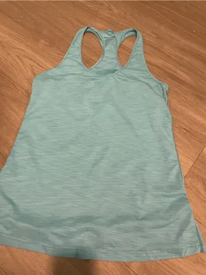 Light Blue Racerback Women's Tank Top thumbnail 1