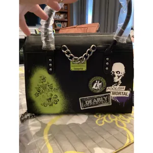 NWT Disney Parks Loungefly Haunted Mansion Chain Glow in the Dark Crossbody Bag thumbnail 3